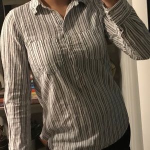 Stripped button up